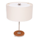 Table or Desk lamp Leather inlay attrib to J.T.Kalmer 1960s