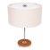 Table or Desk lamp Leather inlay attrib to J.T.Kalmer 1960s