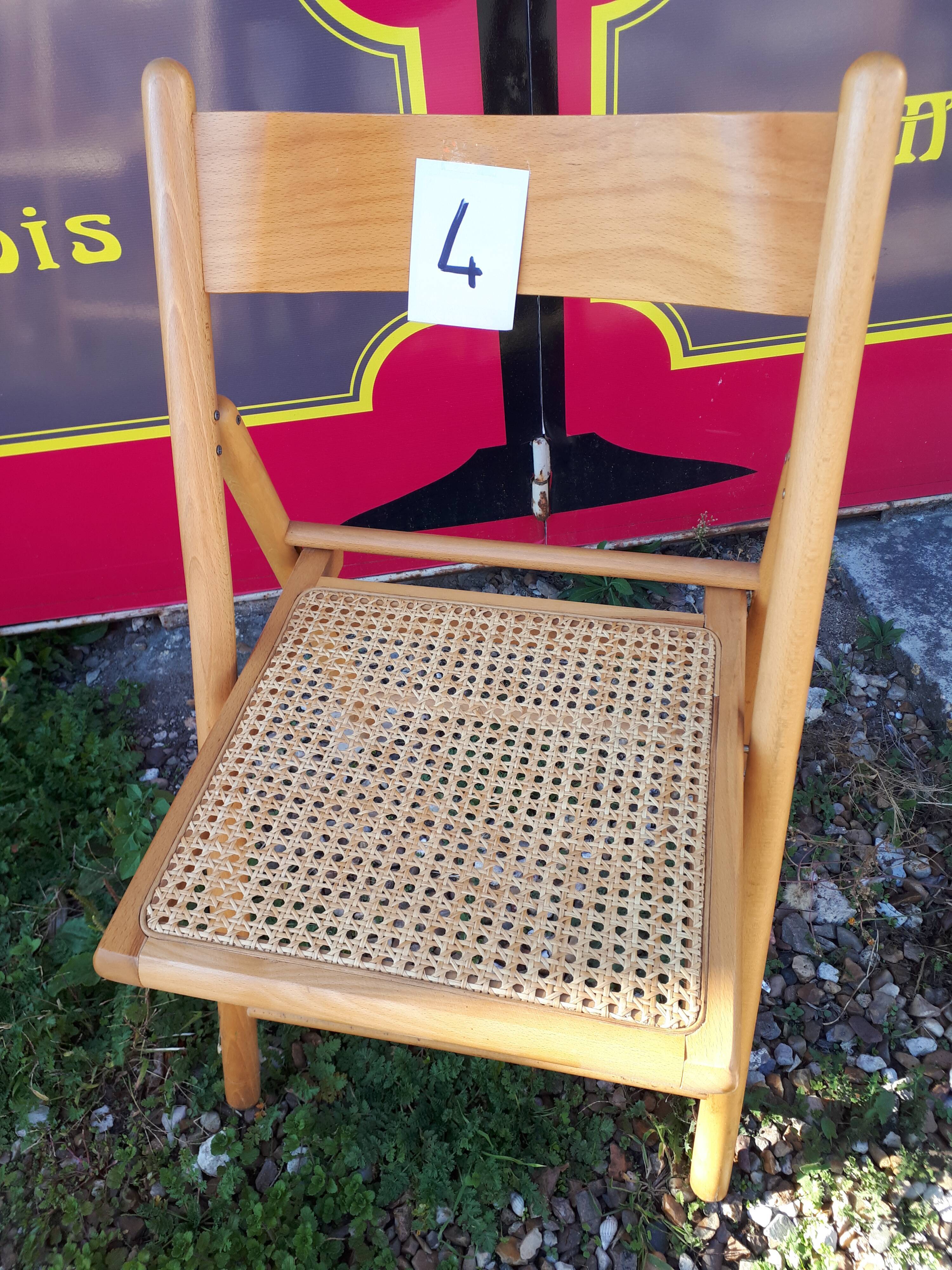 FOLDING CHAIRS CANNEES X 4