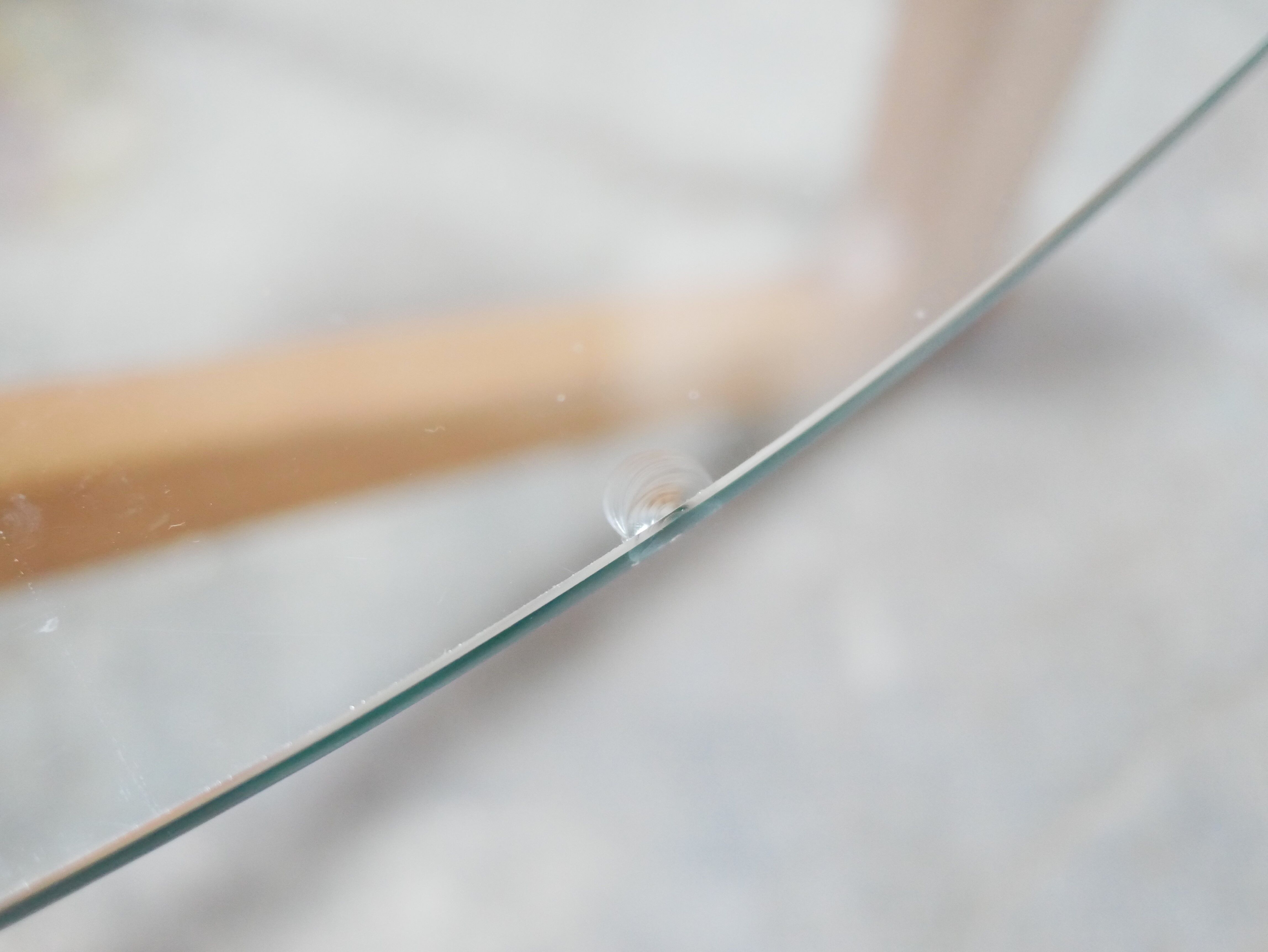 Vintage coffee table in wood and glass