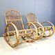 Vintage bamboo rocking chairs, 1960s - set of 2