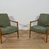 Mid-Century GFM-64 Armchairs by Edmund Homa for Gościcińskie Furniture Factory, Poland, Set of 2