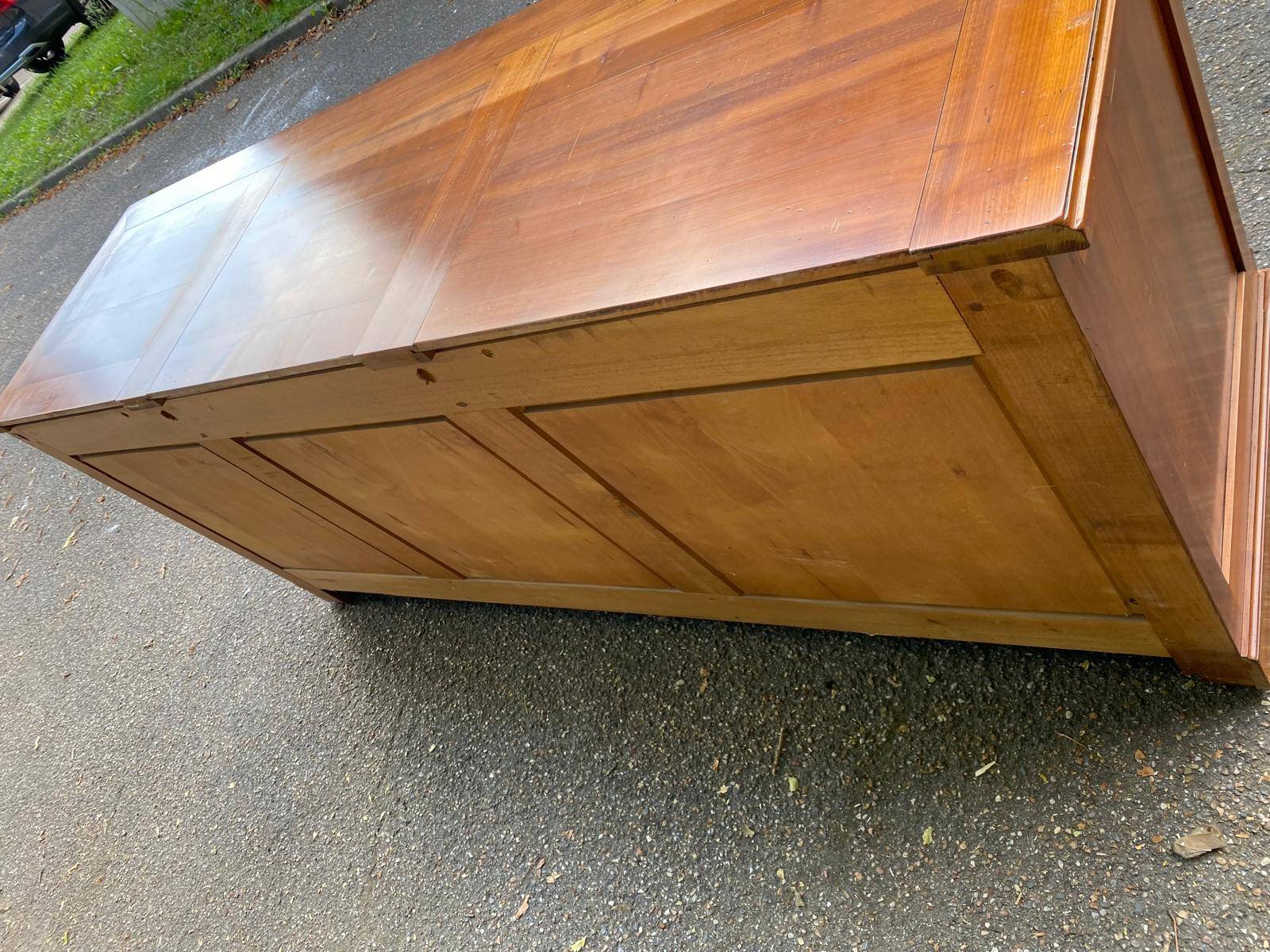 19th century Louis Philippe solid oak sideboard 190cm
