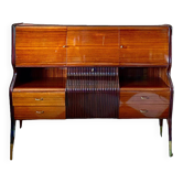 Buffet italien moderne du milieu du siècle avec meuble bar des années 1950