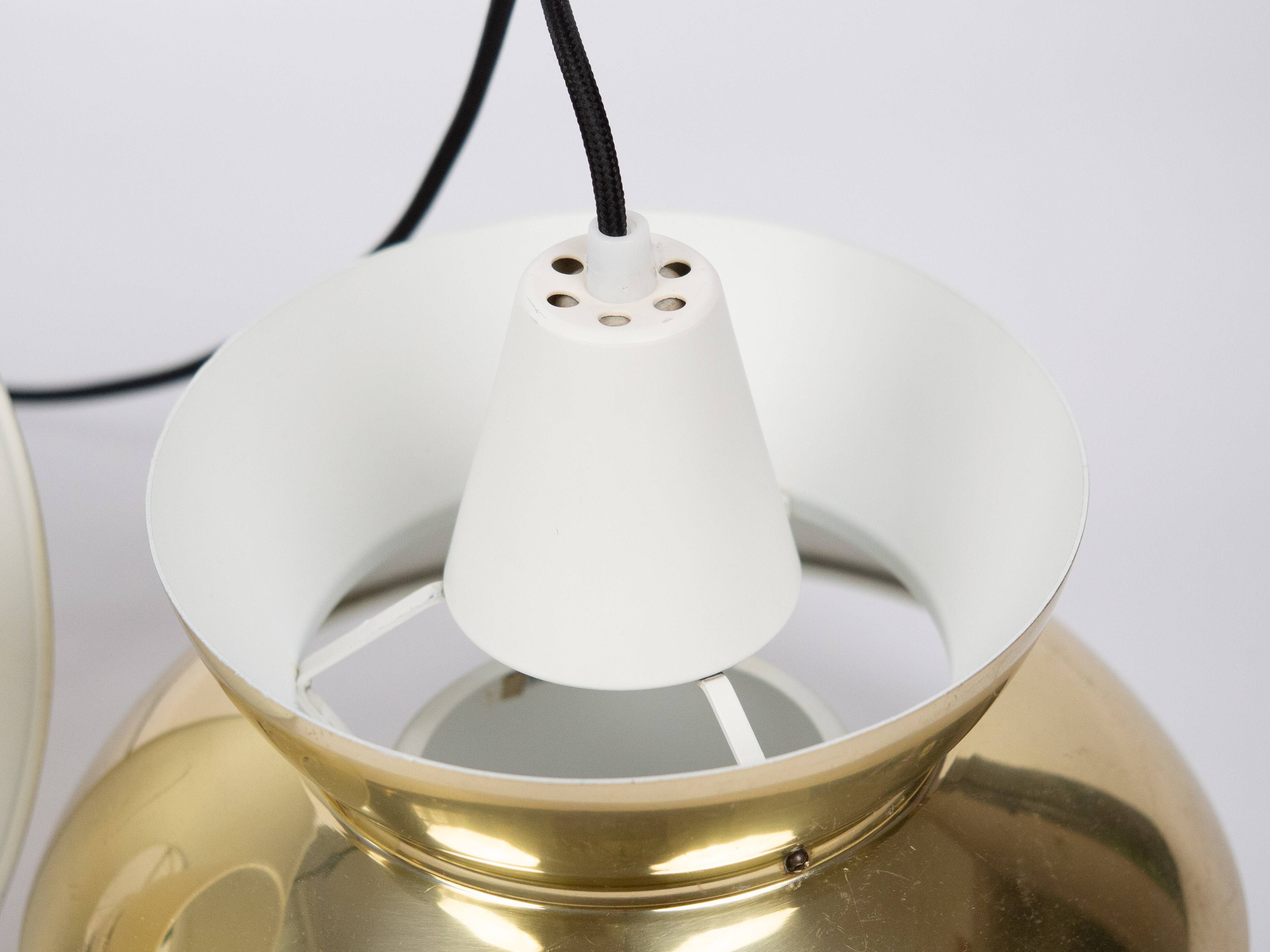 Pair of 2 Danish vintage lamps Doo Wop by Henning Klok, Louis Poulsen, 1940