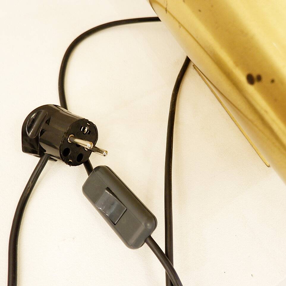 2 brass lamps, circa 1970