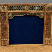 Wooden sculpted and polychrome architectural entourage – Orientalist work