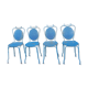 Blue garden chairs