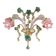 Luxury Classical Floreal Murano Glass Wall Sconce — Pink and Green Venetian