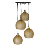 Antique cascade chandelier 4 light vintage