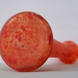 Art Nouveau Red Glass Vase- in style Daum Delatte Schneider Muller