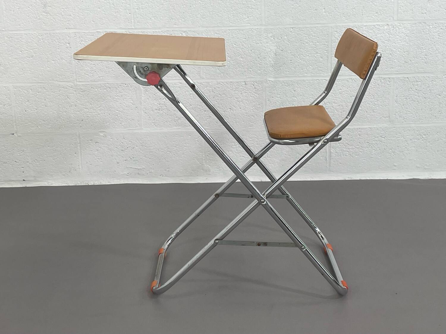 Vintage school folding desk