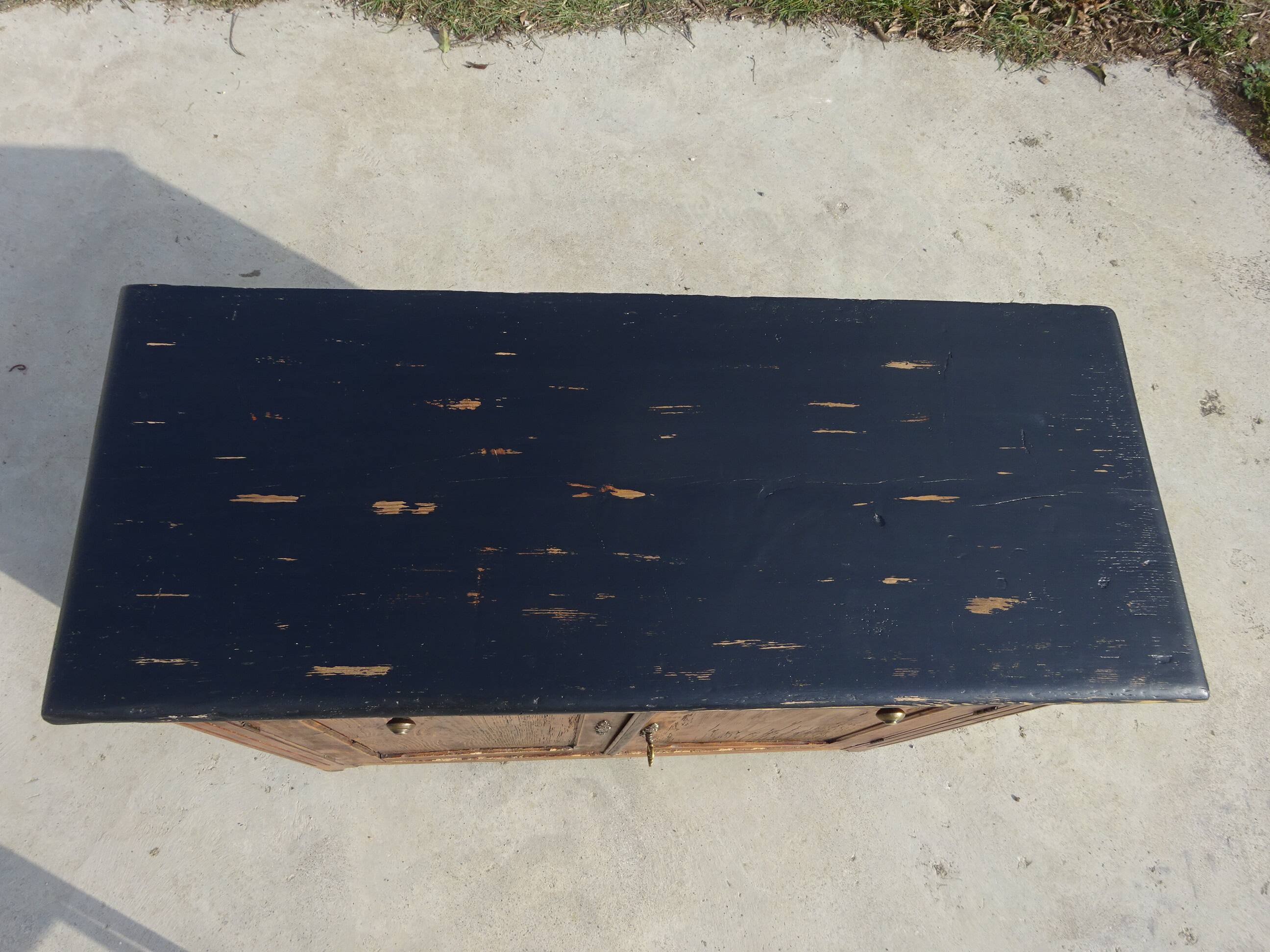 old Parisian pine sideboard