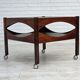 1970s, Danish design by Kristian Vedel. Side table model "Modus", teak wood