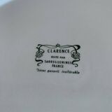 Large earthenware dish Digoin Sarreguemines