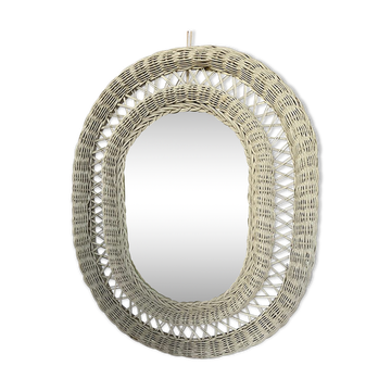 Miroir rotin