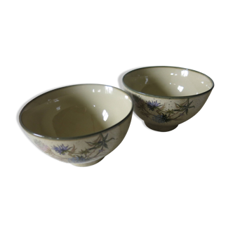2 real Tulowice stoneware bowls in very good condition