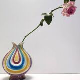 Ceramic Vase Attributed to Italo Casini with Iridescent Colors, Italy