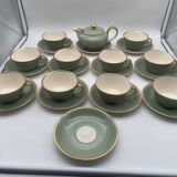 Service à thé et café Villeroy et Boch en porcelaine vert d’eau