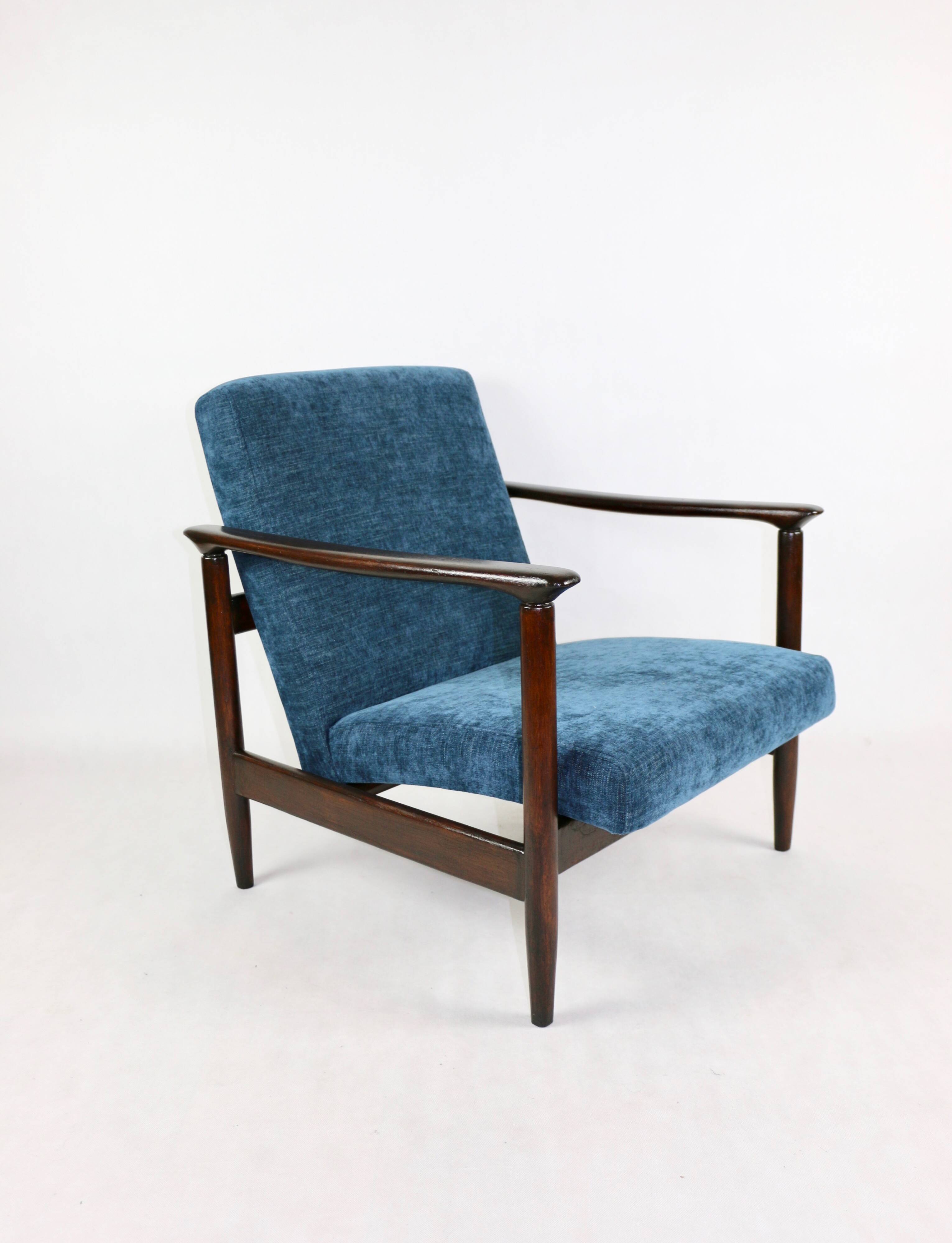 Fauteuil Blue Ocean GFM-142 par Edmund Homa, années 1970