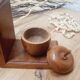 Greenhouse books "Apples" carved wood