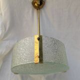 1970s glass pendant light