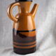 Water pitcher, vibe sixties black and ochre - anonymous - 50s / 60s
