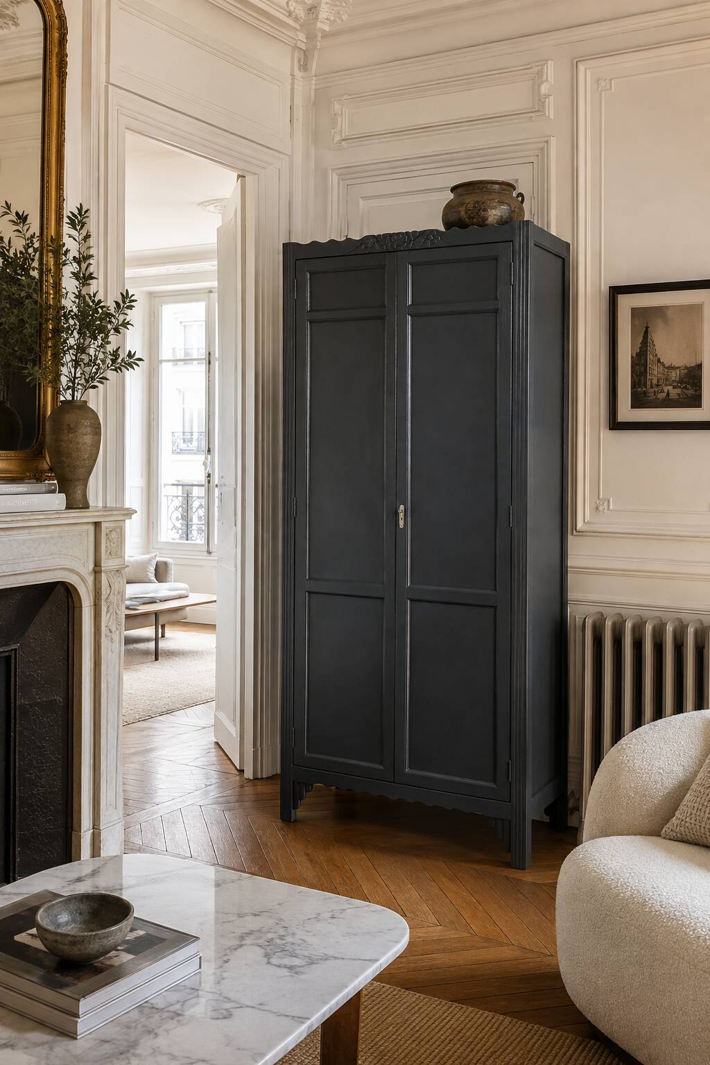 Armoire parisienne art déco penderie 1930