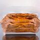 Amber glass rectangular flush mount ceiling or wall light