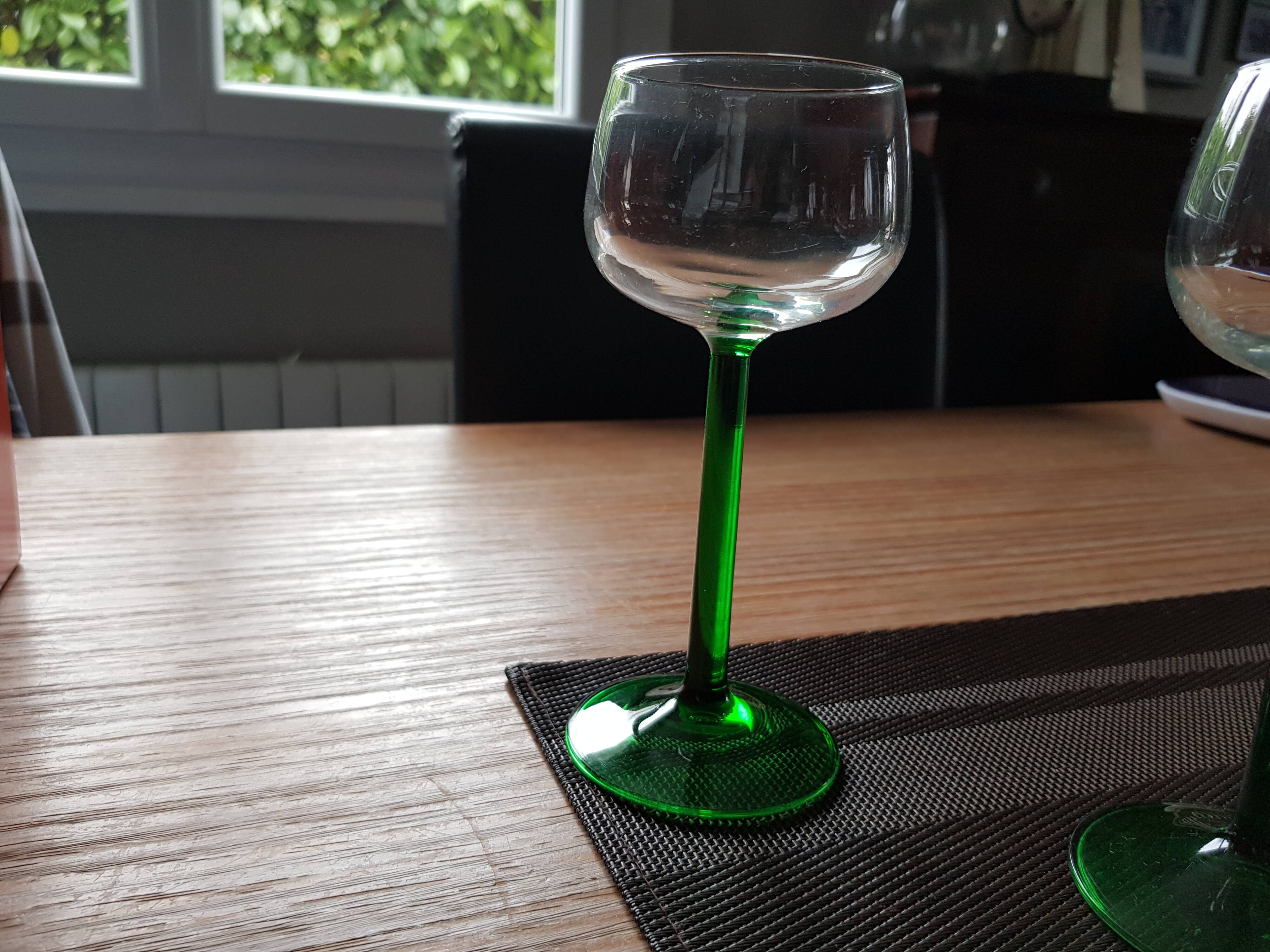 White wine glasses
