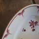 Oval dish with red floral decoration from the 40s