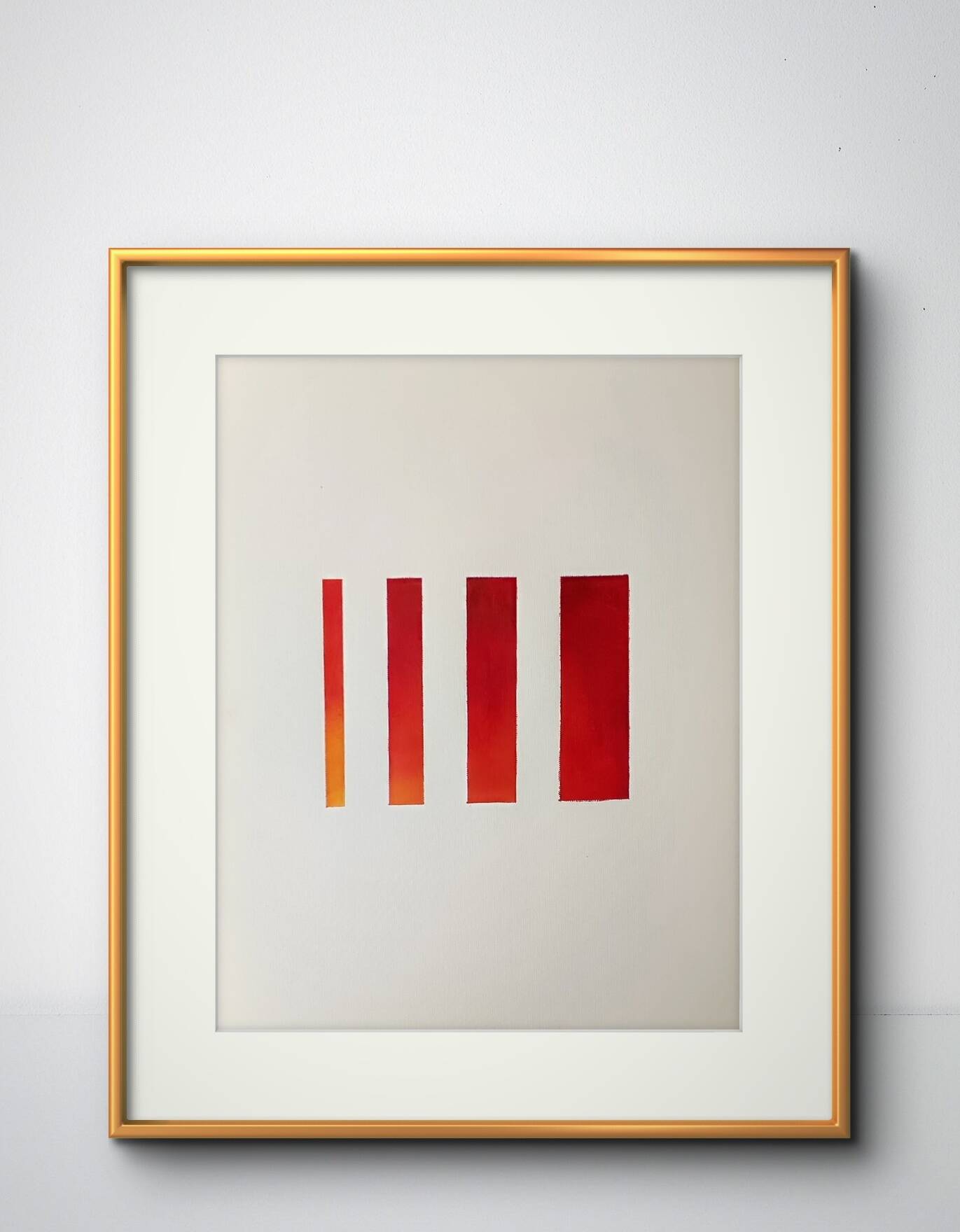 Minimalist geometric painting