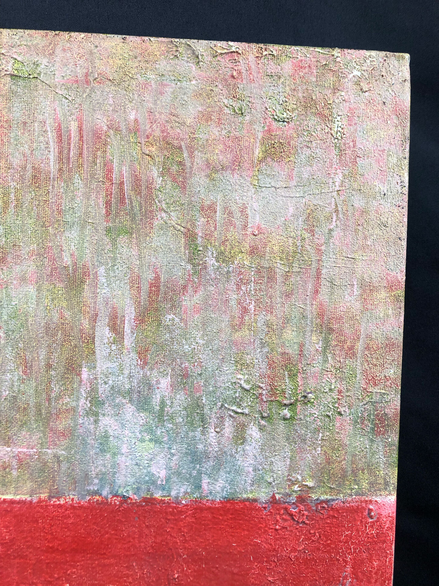 Oil on canvas - Mixed media - abstract composition