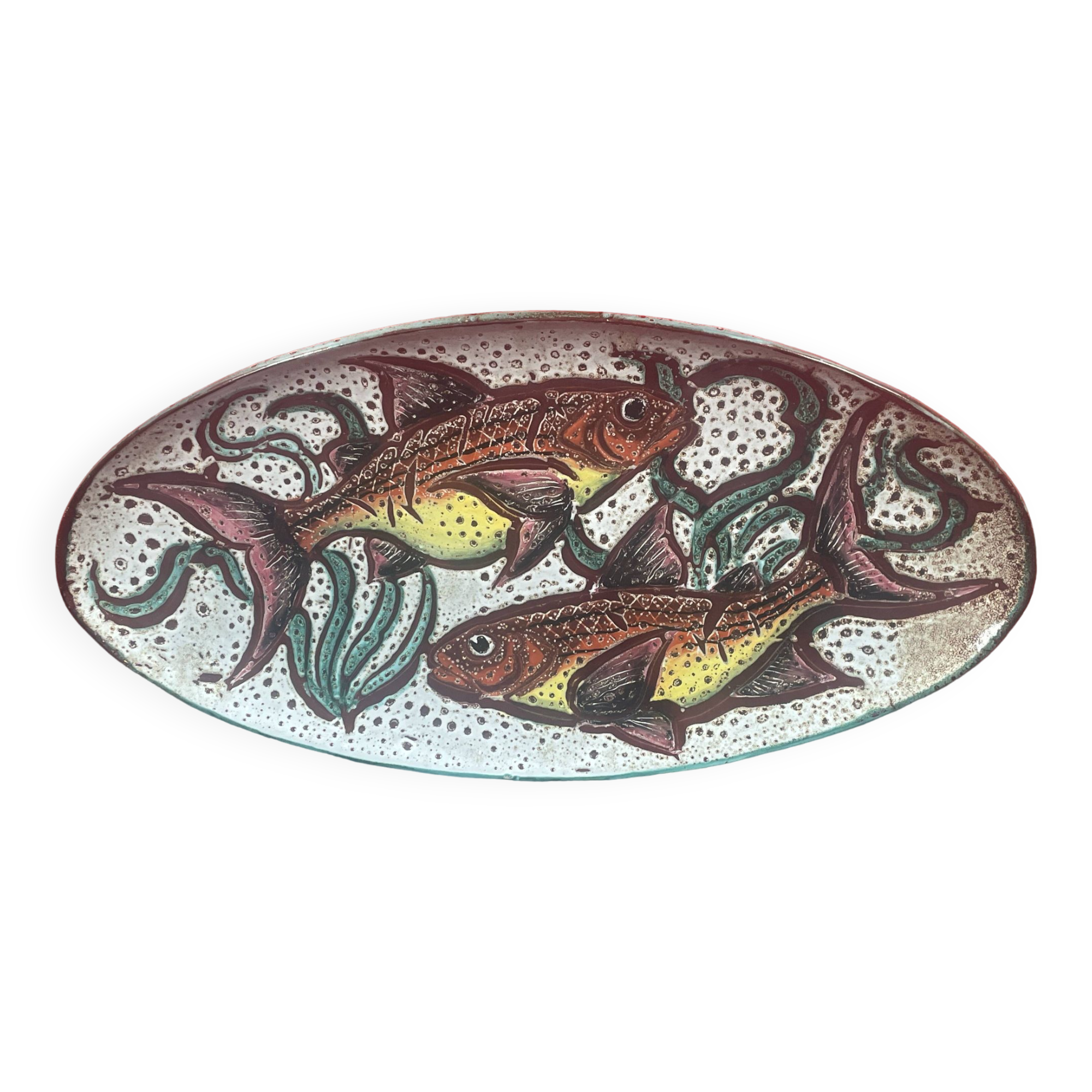 Dish vallauris crustaceans fish bouillabaisse foam 55 cm etienne daniel?