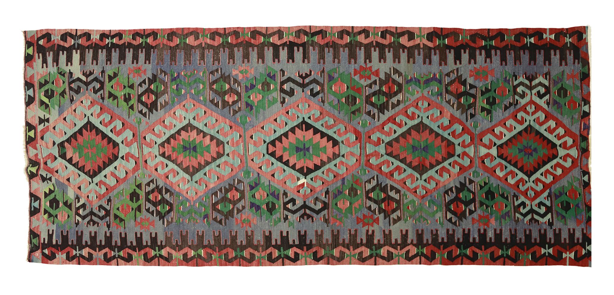 Tapis kilim artisanal d’anatolie 342 cm x 150 cm