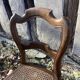 Paire de chaises rustiques cannées