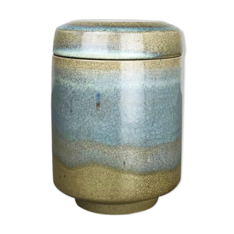 Abstract ceramic studio pottery lid can by Wendelin Stahl, Germany, 1970s