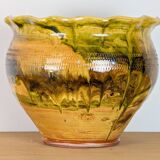 Glazed earthenware planter