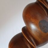 17th century light stand in solid walnut