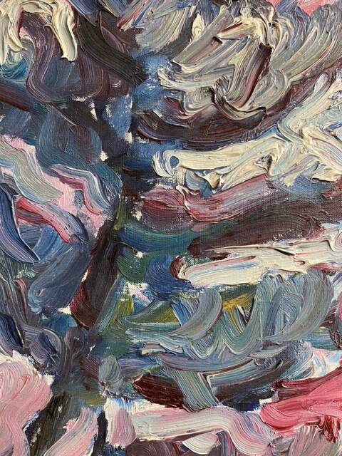 Oil on canvas signed C. Douard, 1969