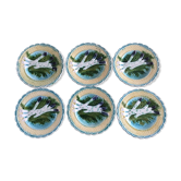 6 asparagus plates in slip