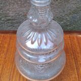 Large moulded glass carafe