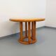 Vintage Scandinavian round dining table by Rainer Daumiller in pine from the 1960s.