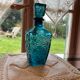 Flacon verre bleu