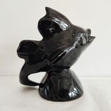Set of a fish vase and an Alpho squirrel vase