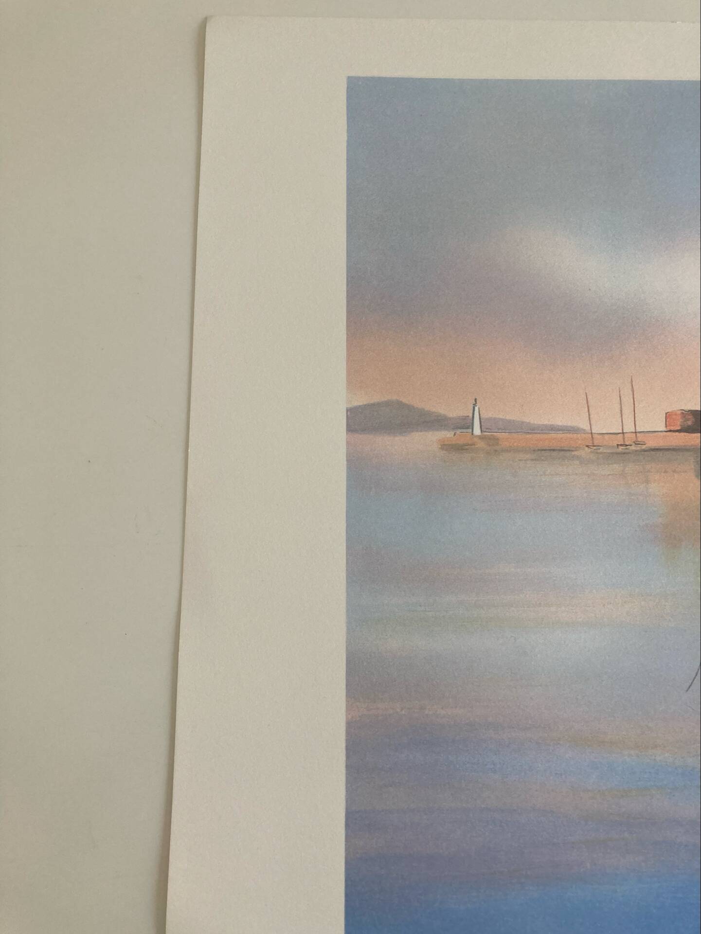 Lithographie signée de l’artiste francais provençal  victor zarou