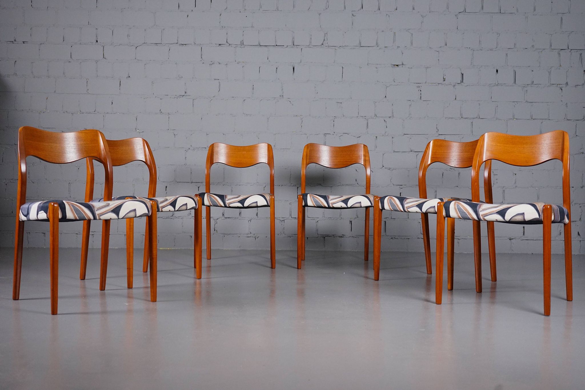 Teak chair model 71 by Niels Otto Möller for JL Möllers
