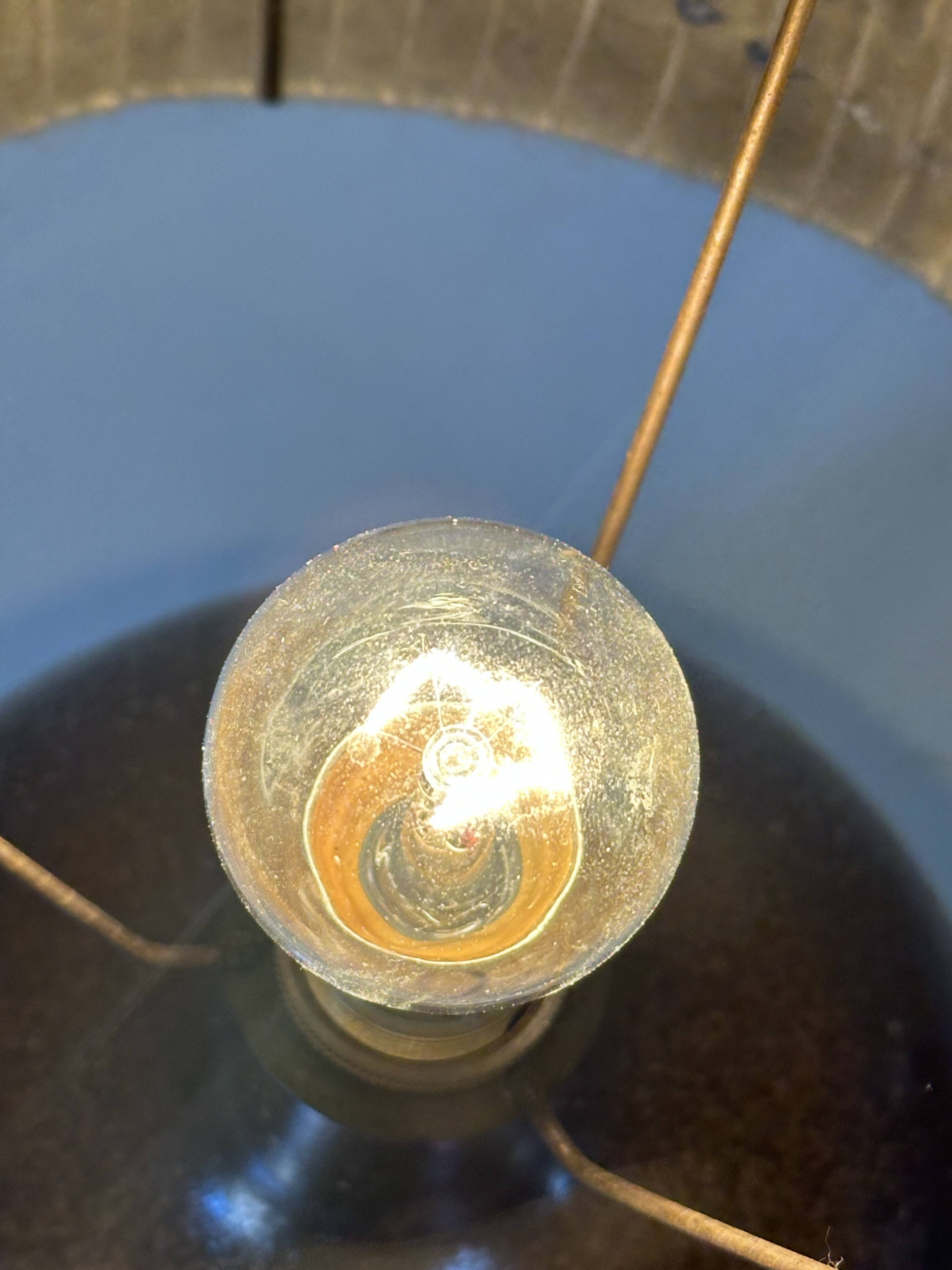 Vintage stoneware ceramic lamp from the 60s