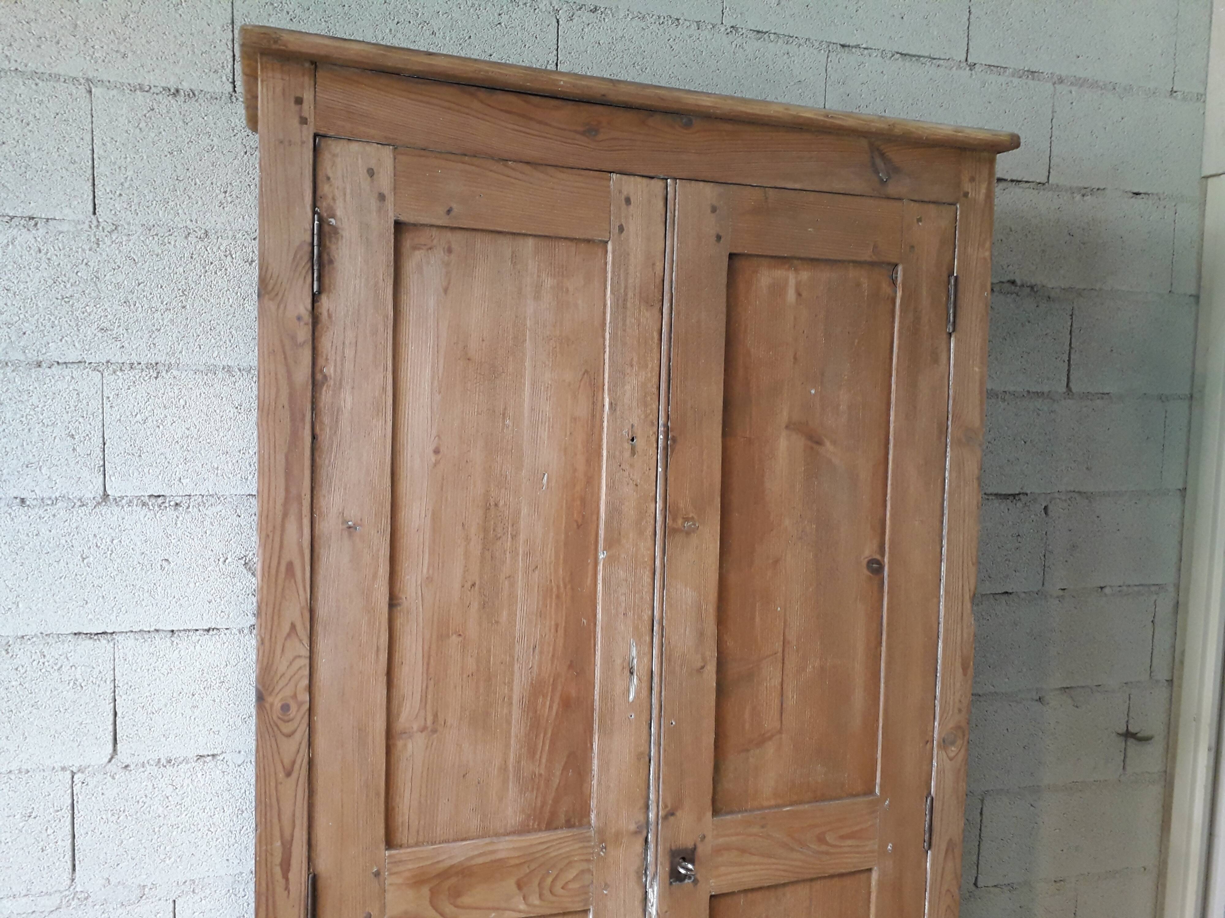 Rustic parisian wardrobe in fir