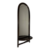 Rattan wall mirror with console table 1970’s